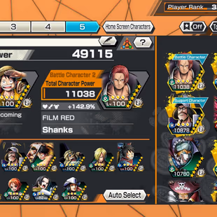 3 Ex(Luffy-Shanks Film Red-Roger New)-Good Medal-SP 139%-Good BF(Sengoku max-D. Garp max-Uta red max-Ray-Tesoro)-HP669 - Image 2