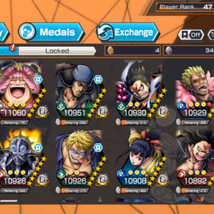 IOS-Android-2 Ex(Shank V3-Big Mom Oni)-Good BF Kuzan-Luffy-Doflamingo-Ben Beckman-Sanji-King V1-Nami-Good Medal-DT15 - Image 1