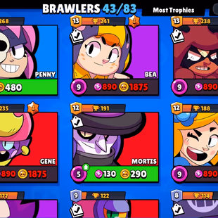 |3in1| BS - CR - COC | 9497  TR | 43 BRAWLERS | 2 Legendary | 1859 VICTORIES | 82 LVL | 114 GEMS | FULL ACCESS | GIFT - Image 8