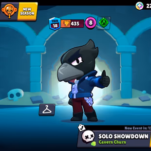 17100 Trophies | 50 Brawlers | 2 Legendary Surge | Crow | 22 Skins | Full Email Access - Image 1