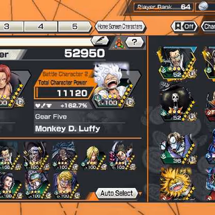 Hyber Boost 54-6 Ex(Luffy Nika-Shank V3-Kaido V2-White Beard-Yamato V2-AceYamato)-Good BF-SP 162-Good Medal-K05 - Image 2