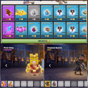 [MAX TH10 ] | 99 XP | MAGIC ITEMS | 311 GEMS | HERO'S 40-40-11  | FREE RENAME | 187 CWL MEDALS | QUICK DELIVERY - Image 4