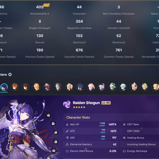 GENSHIN IMPACT  | 55 AR | 44 CHARACTERS | 11 LEGENDARY | 2 LEG.WEAPON | 4 CONSTELLATION | FULL ACCESS | 2 GIFTS - Image 4