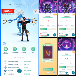 1219 SHINY | 1155 LEGENDARY | LVL 50 | 60 SHINY LEGEND | 2x ARMOURED MEWTWO | MIAMI LOACTION BG | RENAME AVAILABLE - Image 1