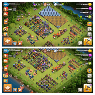 TH 16 semi max | Heros-71-80-46-55-31  equipment good | nc yes | golden walls | xp-146 | ios android | 40 - Image 1