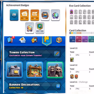 LEV-28 ACCT 1-EVO CARD 5822-TROPHIES KT-10 ARENA-16 FREE RENAME CHEAP INSTANT DELIVERY GUARANTEED - Image 1