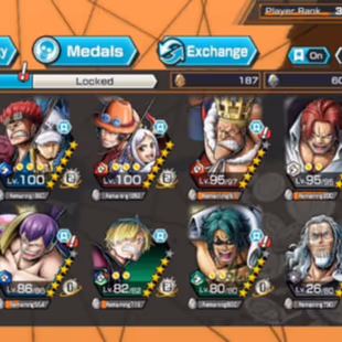 BR477-IOS+Android-4 Ex(Shank v4+Yamato Ace+Kid Law+White Beard)+Good Medal+Suppot 146+Sanji+Rayleigh+Jabra+Uta+S-Bear - Image 1