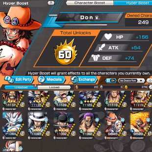 S1-Hyber 55+13 Ex(Lucci+Roger V1+Roger V2+Gear 5+Kaido v3+Yamato Ace+Shank v3+Zoro)+Vip Support+Medal+Bounty Festival - Image 1