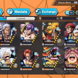 6 Ex(KidLaw-Luffy Nika-Zoro-Shank V2-Big Mom-Yamato V1)-Good BF Uta-King V2-Cracker-Queen-Brook-Perospero-GoodMedal-DT21 - Image 1