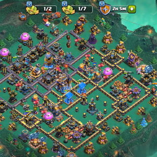 RARE [KOREA LOCAL] XP 244 | TH18 FULL MAX 5 HERO | 105-105-95-80-55 | FULL MAX WALL | FREE NAME CHANGE | WAR ARENA - Image 2