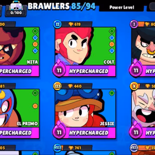 [ CHEAPEST ]  35,000 TROPHY | 3 MAX POWER | 19 HYPER-CHARGE | RARE FROST AMBER QUEEN | 85/94 BRAWLERS | 179+SKINS | !k87 - Image 3