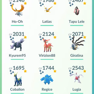 2016 OLD YEAR || LEVEL 40 []129 LEGENDARY | 36 SHINY | 9 SHINY LEGENDARY | INSTINCT TEAM | INSTANT AVAILABLE - Image 6
