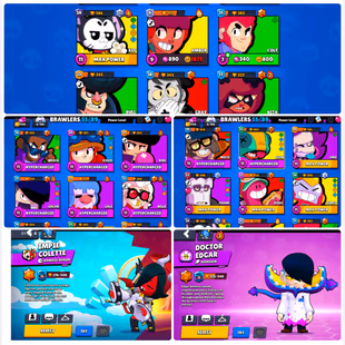 11k+TROPHY! 51 BRAWLER! 8 HYPER 5 MAX! TOTAL 13 MAX! 51 SKIN! DOCTOR EDGAR - IMPIEE COLLETE! CHEAP- INSTANT - Image 3
