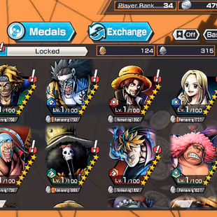 IOS-Android-7 Ex(S-Snake-Roger V1-Zoro-Luffy-Akainu-Black Beard-Oden)-S-Hawk-Karasu-Ben-Support 149%-Good Medal-BR152 - Image 8