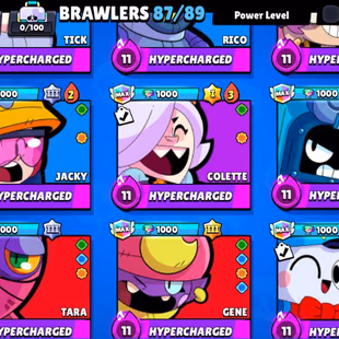 THE LEGENDARY CHALLENGER COLT | [OP] | 58K+ TROPHIES | 87/89 BRAWLERS | 20+ MAXED | PRESTIGE TROPHY | 200+ PREMIUM SKINS - Image 3