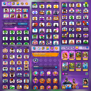 [ ULTRA PREMIUM ] RARE MINER BADGE | MAX CARD[92] ELITE[21] LOADED EVO | INSANE 12.4K TROPHY| RARE EMOTES | TOWER SKINS - Image 4