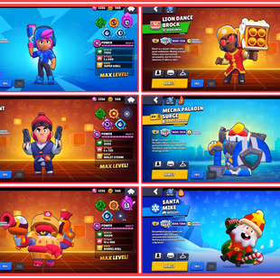 120378 TROPHIES 8 PRESTIGE 50K WINS 361XP 61 HYPERCHARGED ALL BRAWLERS MAX STAR SHELLY LION DANCE BROCK ROYAL AGENT COLT - Image 5