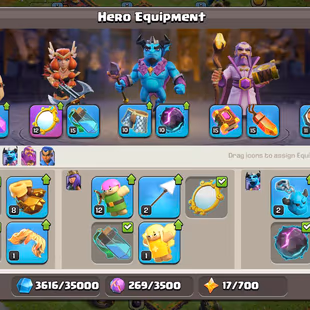 🌲[ PREMIUM TH-17 ]🌲 M.MIRROR || HEROS: 54-59-50-50-29 || DECENT TROOPS - DEFENCESS || LEVEL 15- WALLS || BEST DEAL - Image 5