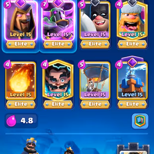 PREMIUM SKINS 7 [] MAX 51 [] ARENA 24 [] 10 ELITES [] 11 EVO [] 13800 TROPHIES [] XP56 [] KT15 [] 126 EMOTES [] INSTANT - Image 3