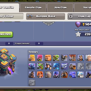 🔥XP 204||TH 14||HEROS:51-78-50-25🔥NC FREE||ALL DARK BLUE WALLS||VERY STRONG DEFENCE||INSTANT DELIVERY - Image 4