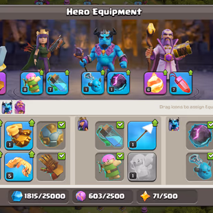 !!TH11 MAX-ENGINEER-[RARE] !! [ONE CANNON]!! HERO-50-50-30-20-[4X MAX]!! 2800-GEMS!! NC-YES!! 107-XP! SKINS!! 1141-MEDAL - Image 7