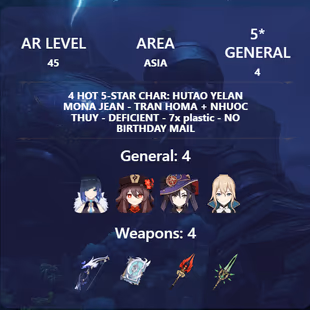 R266-ASIA-AR45-Yelan-Hutao-Mona-Jeans-Weapon: 4 - Image 3