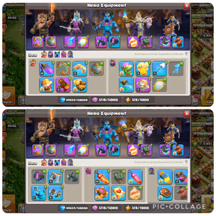 HUGE OLD COLLECTION COC ACCOUNT | TH17 | HERO 88/93/60/70/42 | 24x HERO SKINS | 10x EPIC EQUIPMENT | FULL MAGIC ITEMS |  - Image 4