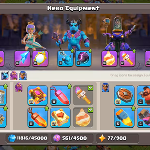 ❗[ PREMIUM TH-17 ]❗GG [23] - RS [23] - SB [20] - EB [20] || HEROS: 90-90-45-64-40 || NICE DEF - TROOPS || LVL 16 WALLS - Image 6