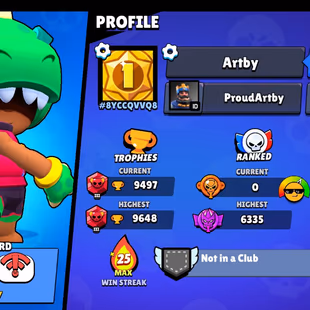 |3in1| BS - CR - COC | 9497  TR | 43 BRAWLERS | 2 Legendary | 1859 VICTORIES | 82 LVL | 114 GEMS | FULL ACCESS | GIFT - Image 1