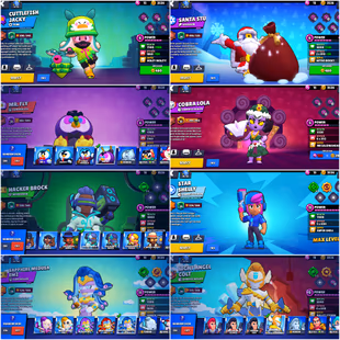 71 Brawler | 29k Trophy | Star Shelly Skin | Max Brawler 15 | Hayperchrad 6 | 88 Skin | Sapphire Medusa Emz+Hacker Brock - Image 4