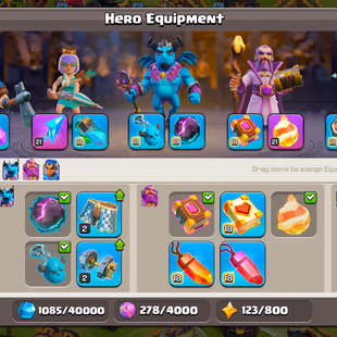 FULLY MAXED TH14  FULL MAX HEROES  FULLY STACKED MAGIC ITEMS | GOOD EPI EQUIPMENTS | NAME CHANGE AVAILABLE | INSTANT - Image 4