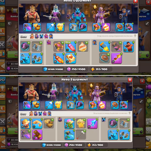 TH17 ||| heroes: 90-90-70-69-42 ||| 914 GEMS ||| 502 MEDAL - Image 6