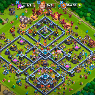 TH13 [FULLY MAX] |! 5X HERO MAX |! 4450 GEMS |! EQUIPMENT [EB RS FB MAX] [AF 14] |! 186 MEDAL |! 861 WAR STAR |! BH-5 - Image 2