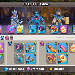 || MAX TH-14 || HEROES 80-80-55-30 | EPIC SB-FA-AF-FB MAX | 640 CWL MADELS | 900 WARSTARS | BH-9 - Image 8