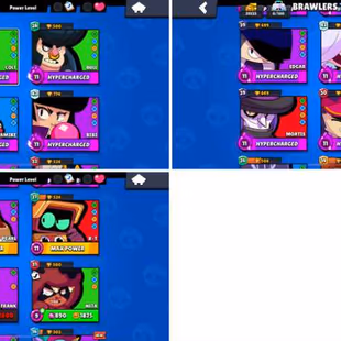 29K Trophies LVL77 | 73-93 Brawlers | 16 Max Brawlers - 12 Hypercharged | 95 Skins | 250 Pins | 165 Icons | 86 Sprays - Image 4