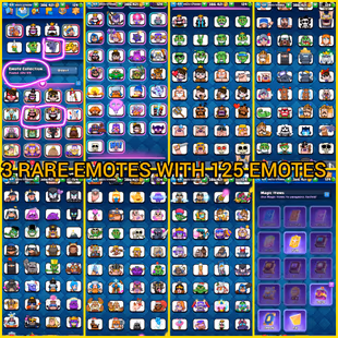 [JD]💥 PREMIUM 6 YEAR OLD 👹 ACCOUNT | ARENA 23 | 9030 TROPHIES | 115 MAX CARDS | 26 EVO | 42 ELITE | 225 EMOTES   - Image 4