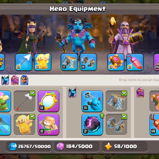 !!VERY HIGH TH16!! 3X MAX HERO/NC-YES!! E.BOOTS-MAX/ROCKET SPEAR-20!! HERO-75/95/77/75/45!! 183-XP!! BEST DEAL - Image 7