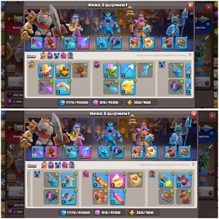 TH15 SEMIMAX || LVL 204 || HEROES 80-80-53-55-30 || HIGH LEVEL EQUIPMENTS || 318 CWL MEDALS || INSTANT DELIVERY - Image 5