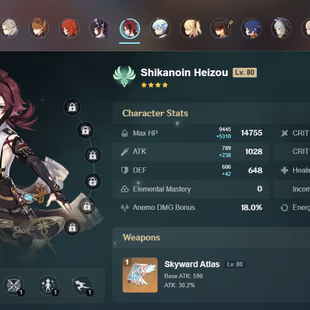 NA | AR 56  11 + 4 Leg | Kazuha C1 | Ayato | Ayaka | Itto | Eula | Albedo | Xiao | Tartaglia | Mona C1 | Qiqi C1 | Diluc - Image 1