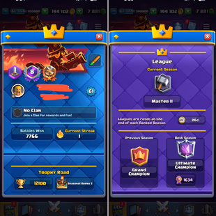 🔥ULTIMATE CHAMP 💎 LNY PIG EMOTE | 95 MAX CARDS [] 12100 TROPHIES []  ARENA 24 [] 26 ELITES [] 17 EVO [] XP61 - Image 2