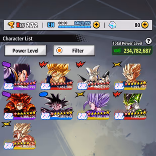 D720-Vip Meta Account-9 UL(SS Goku+Majin+Cell+SS4 Gogeta)+52 Legends+Vip Equipment+Team Fusions+Team GT+Team Cell+Saga - Image 1