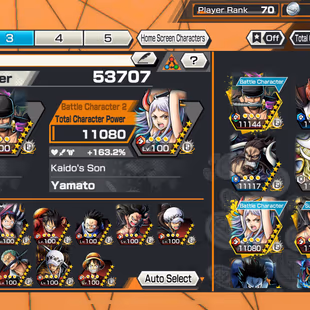 HB 52-9 Ex-7 Ex 11k Power(Zoro-White Beard-Shank Red-Lucci-Roger v2-Luffy-Shank Blue-Yamato-Kaido)-Support 163%-KC08 - Image 3