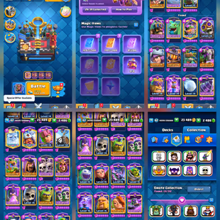 H🎁EXP-62!!KT-15!!29 EVO CARDS!🔥!LVL 15 CARDS-22!!LVL 14 CARDS-89!!ALL CARDS UNLOCKED-NICE TOWER SKINS!!BEST DEAL - Image 4