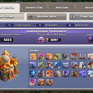 Th16 [3-League Skin] | Hero-92-94-70-45 | Max Defence | Wall Full Max | 3-Epic Max-2 Epic-26-Lvl-20 | XP 225 | NC-Yes | - Image 4