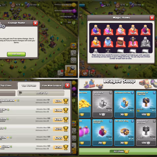 TURKEY LOCAL  NEAR MAX TH10 89 XP | MAGIC ITEMS | 1,000 GEMS | HERO'S 36-40-16 | FREE RENAME | 157 CWL MEDALS - Image 5