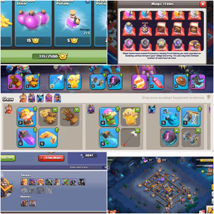 ClashaMania Scenery -- Th16 Max-- Th16 15 Wall max-- Guantlet fire ball electro bot -- Hero:25-43-40-16-19-- Magic ful - Image 3