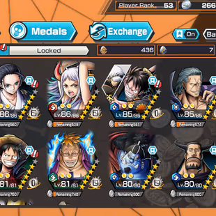 BR418-Hyber Boost 56+10 Ex(Gear 5 +Yamato Ace+Kid Law+Shank Red+Luffy+Zoro+Yamato)+Vip Medal+SUP 163+Many Bounty Fes Max - Image 5