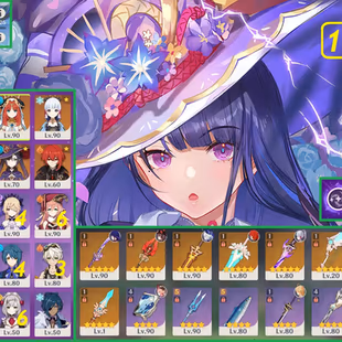 R241-ASIA-AR58-Chiori-Furina-Nilou-Tighnari-Shenhe-Raiden-Ayaka-Hutao-Qiqi-Mona-Diluc-Weapon: 9 - Image 1