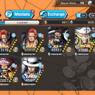 HB 52-9 Ex-7 Ex 11k Power(Zoro-White Beard-Shank Red-Lucci-Roger v2-Luffy-Shank Blue-Yamato-Kaido)-Support 163%-KC08 - Image 1