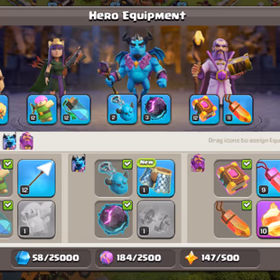 FRANCE LOCAL [] MAX TOWNHALL 11 [] HEROES 50/50/30/20 [] GOOD EQUIPMENTS [] 500 RENAME [] INSTANT DELIVERY [] XP 101 - Image 5